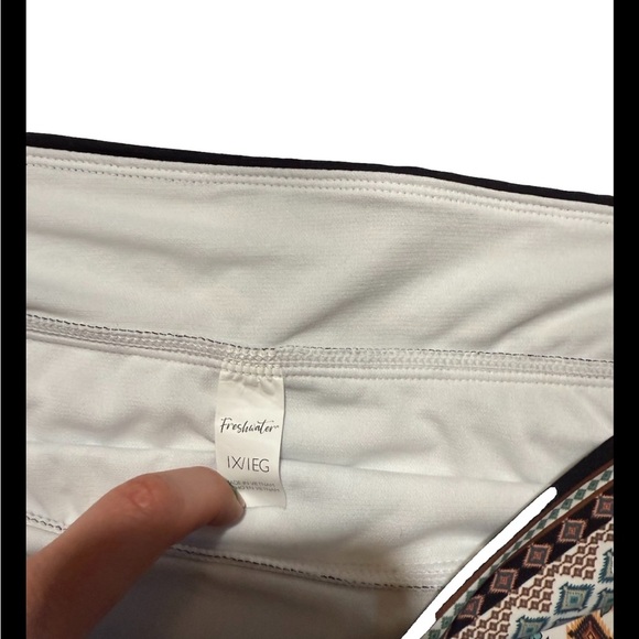 Women's Freshwater High Waisted  Bikini Swim Bottom  Floral Size 1X Bohemian - Picture 4 of 4